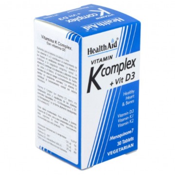 Vitamin-K Complex + Vit-D3 30comp Health Aid