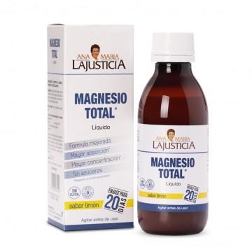 Magnesio Total Liquido Limon SinGluten Vegan 200ml Ana Maria Lajusticia