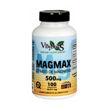 Magmax Citrato de Magnesio 500Mg 100caps Vitabyotics