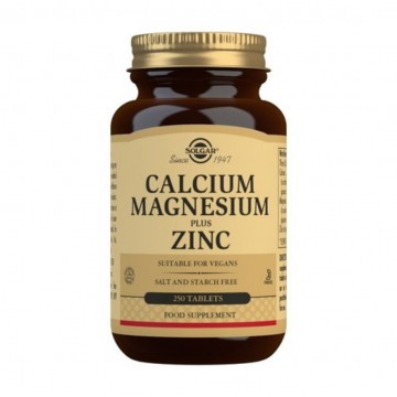 Calcio Magnesio Plus Zinc Vegan 250comp Solgar