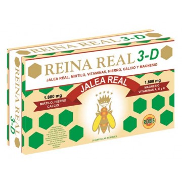 Reina Real Tercera Edad Jalea Real SinGluten 20 Viales Robis