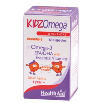 Kidz Omega-3 EPA/DHA + Vitaminas Esenciales 60comp Health Aid