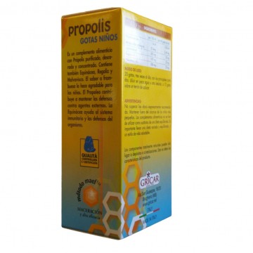 Extracto de Propolis Baby SinAzucar 50ml Gricar