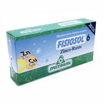 Fisiosol 6 Zinc Cobre 20 Viales Specchiasol